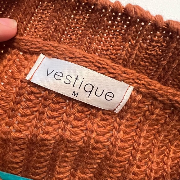 Cropped Burnt Orange Sweater - Picture 3 of 3